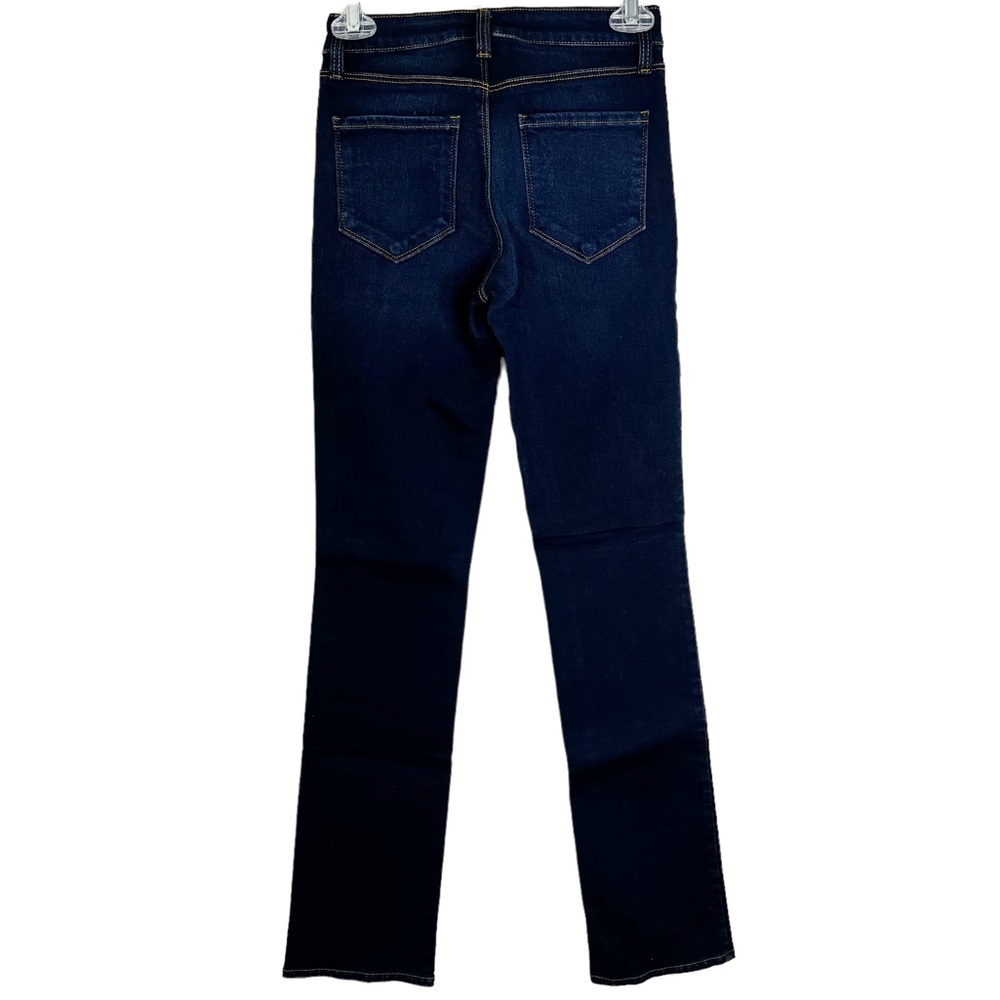 NWOT L’Agence Mid Rise Slim Straight Leg Jeans Dark Wash Women’s Sz 24 - Picture 2 of 7